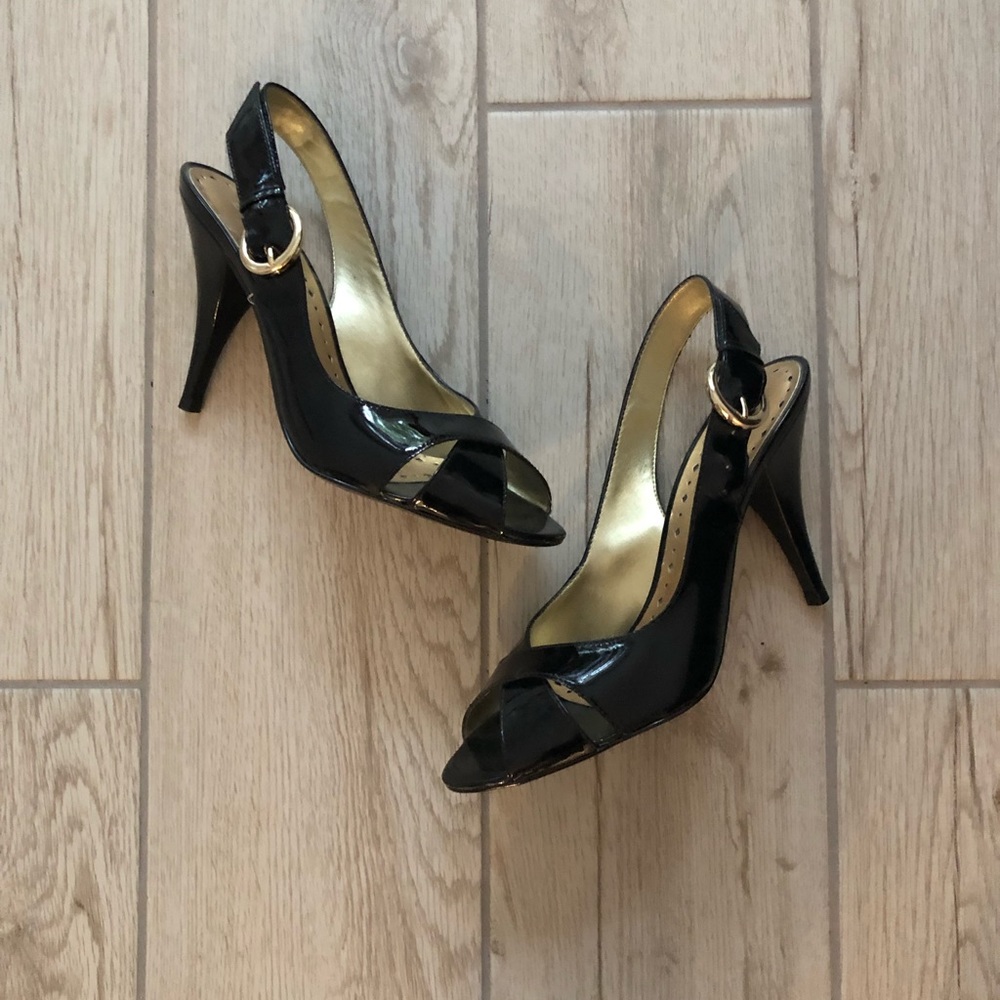Black Patent Leather Heels